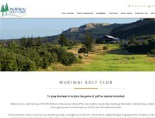 Tablet Screenshot of muriwaigolfclub.co.nz